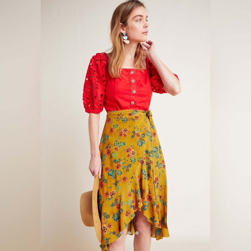 New Faithfull the Brand Tramonti Wrap Skirt